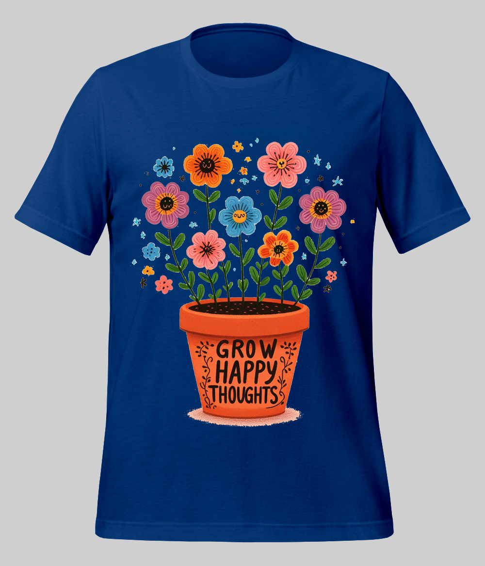 Grow Positive Thoughts Quote T-Shirt