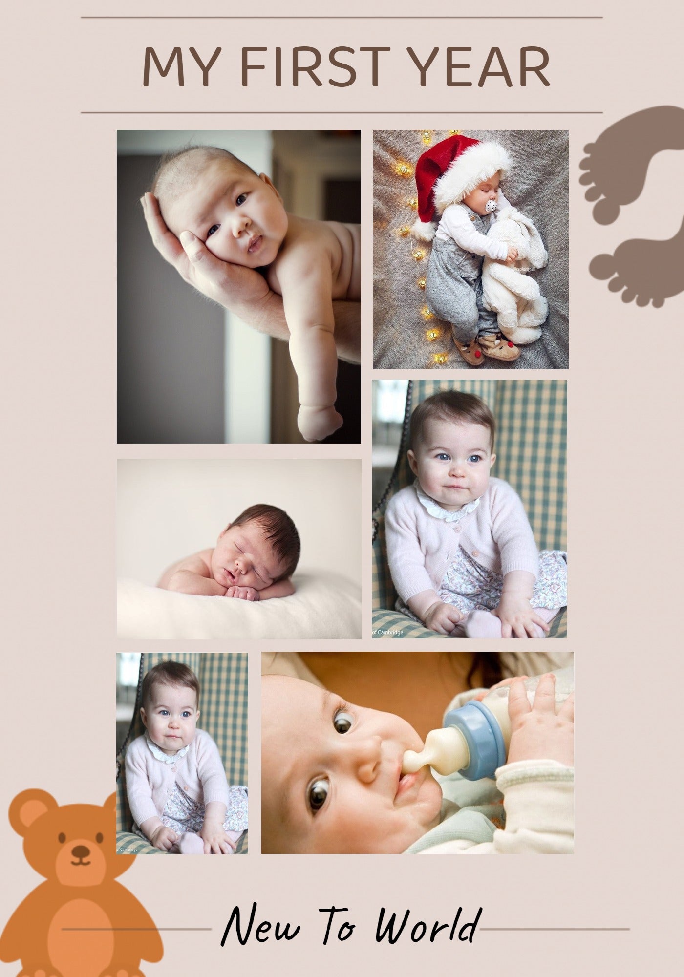 Baby's One Year Journey Frame | Customizable Photo Frame